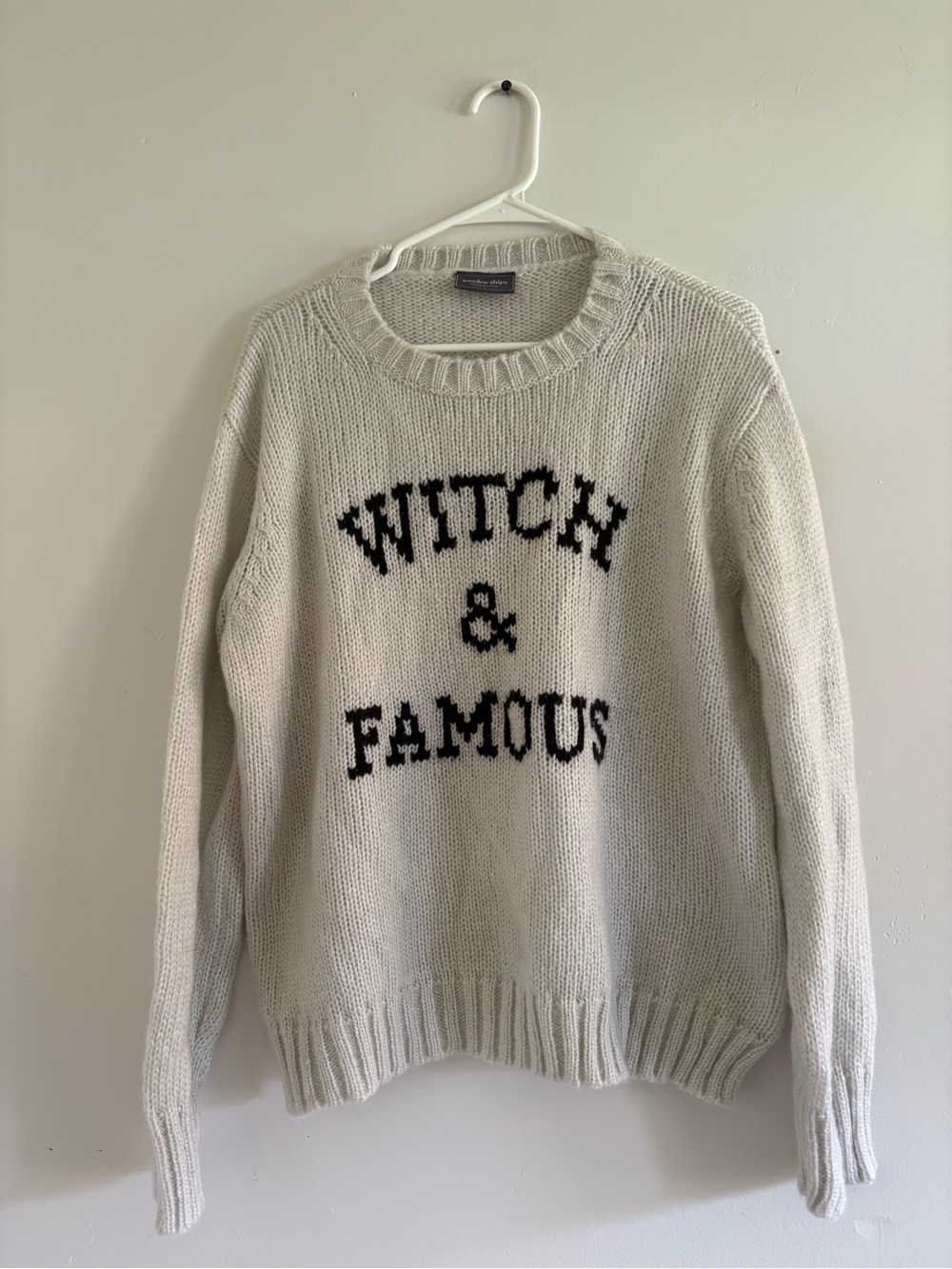 Wooden Ships ‘Witch & Famous’ sweater - size small